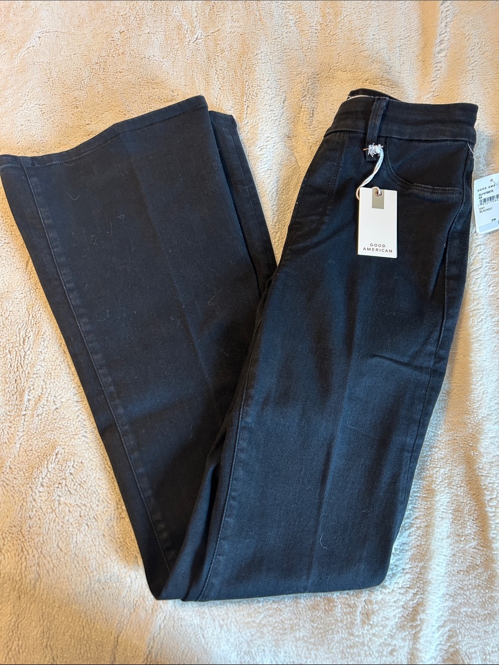 NWT Good American good legs flare pull on jeans M